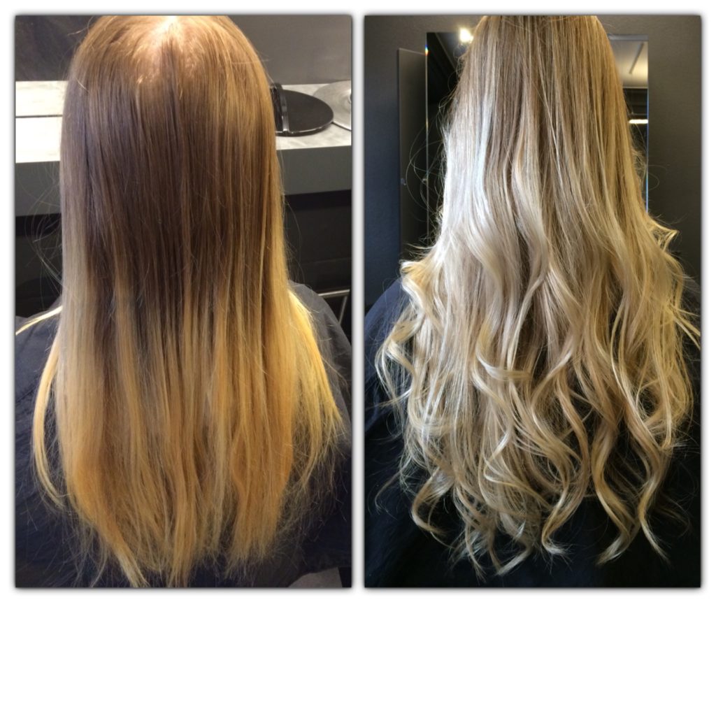 IMG 4090 - Före o efter slingor med olaplex!!! 