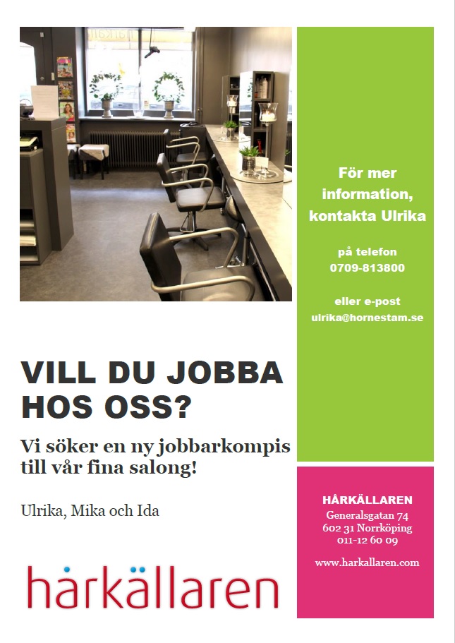 Vill du jobba hos oss - Vi söker en ny jobbarkompis!